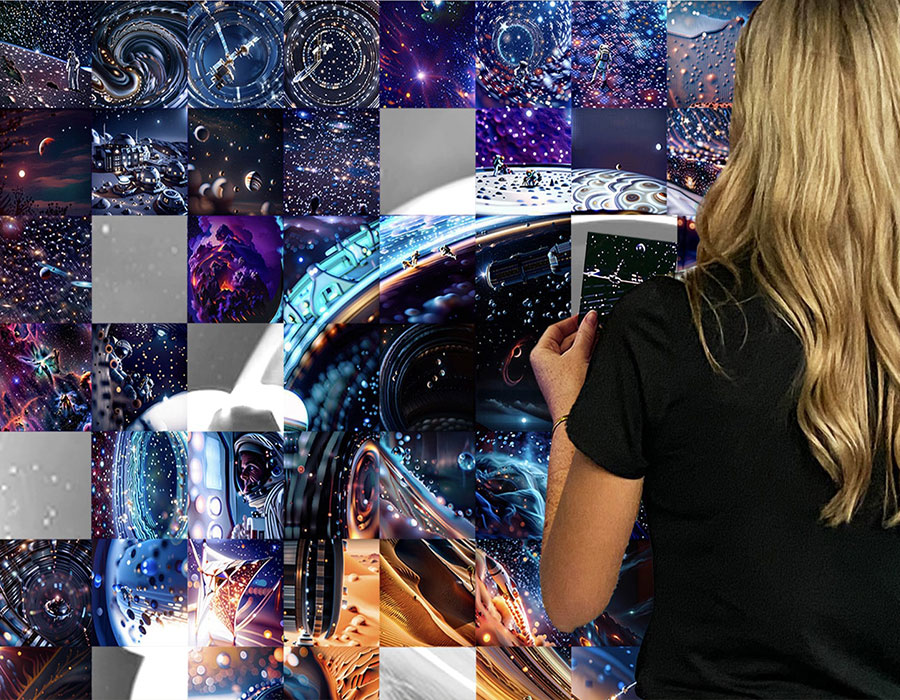 Live Social Mosaic Wall